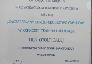 Zdjęcie dyplomu.